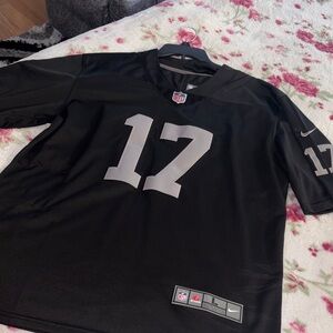 Nike Black Las Vegas Raiders Devonte Adams Football Jersey with Gray 17